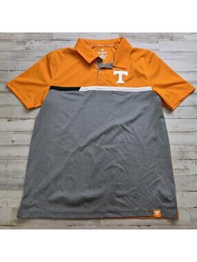Tennessee Volunteers Men's Orange/Gray Polo Golf Shirt Fanatics Size LG